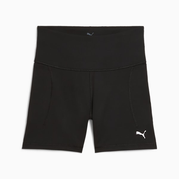 CLOUDSPUN Women's High-Waist 5" Training Tight Shorts, PUMA Black-PUMA White, extralarge-IND